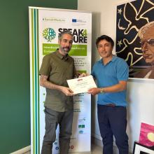 Pedro Lomas Huertas insieme a Rodrigo Míguez Nuñez